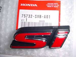   2008 Honda Civic 4DR Front Grille Si Emblem OEM NEW (75732 SVB A01