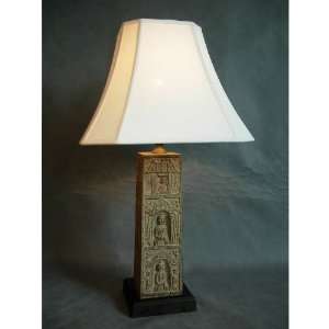  Stone Buddha Table Lamp with Shade