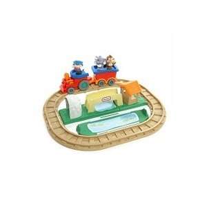 Fold Up N Go Train with train sounds by Little Tikes