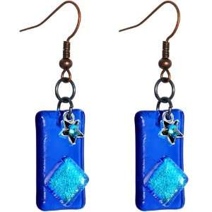   Wonder Dichroic Glass Earrings MADE WITH SWAROVSKI ELEMENTS Jewelry