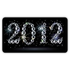  2012 year diamonds car bumper sticker decal 5 x 3 