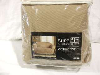 SURE FIT   Classic Neutrals Wheat Sofa Slipcover  