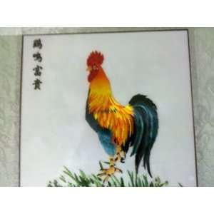  Chinese Suzhou Embroidery   Rooster   Small