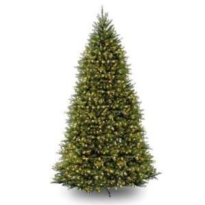  12 Dunhill Fir Hinged Christmas Tree with 1500 Clear Lights 