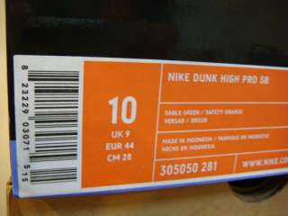 DS Nike Dunk High Pro SB Brian Anderson Camo Mens Sz 10 Low Premium 