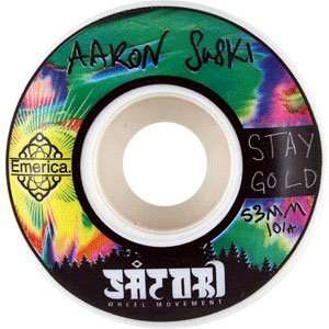  Satori Suski Stay Gold 101a 53mm Skateboard Wheels (Set of 