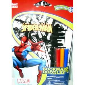  The Amazing Spiderman Velvet Doodle Bookmarks Kit Toys 