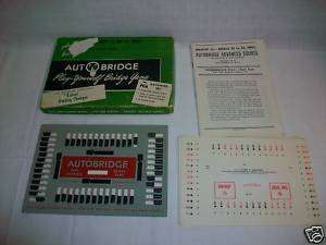 No. PGA AutoBridge Play Yourself Bridge Game 1957  