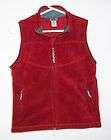   10 12 Fleece Vest redish sleevelss super soft great condition zips