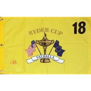  Anthony Kim Autographed Ryder Cup (Valhalla yellow) Golf 