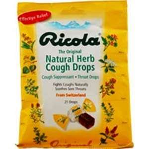 Ricola Herb Cough Suppresant Throat Drops with 10 drops  