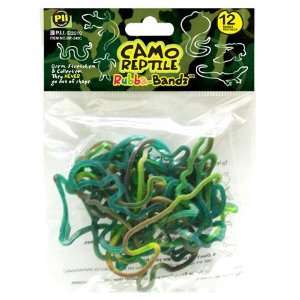   Tie Dye Camo Reptile Rubba Bandz Silly Bandz 12ct Pack Toys & Games