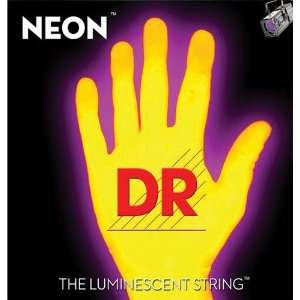  DR Strings NEON HiDef Yellow SuperStrings Medium Electric 