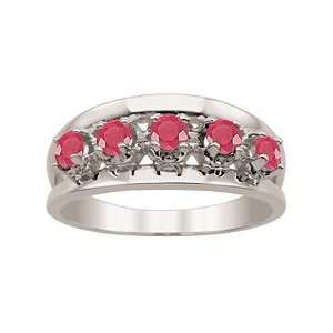  Enlarged Ruby Birthstone Ring Jewelry