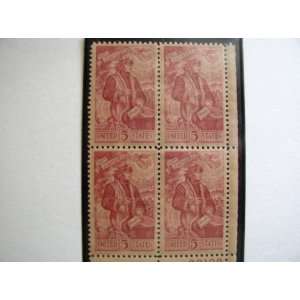 com US 1965 Postal Stamps, Dante Anniversary, S# 1268, PB of 4 5 Cent 