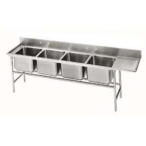  24 80 18 Super Saver Four Compartment Pot Sink with One Drainboard