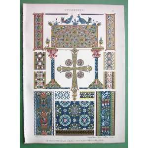 BYZANTINE Art Ornaments Glass Mosaic Enamel & Illuminations Italy 