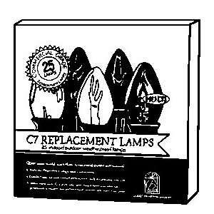  Holiday Bright Lights C7T 25BX CL C7 Replacement Bulbs 120 