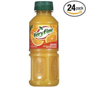 SunnyD Veryfine, 100% Orange Juice, 10 Ounce Bottles (Pack of 24)