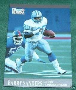 1991 Fleer Ultra Barry Sanders #169  