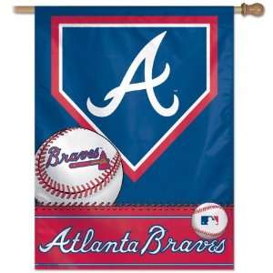  Atlanta Braves Vertical Flag 27x37 Banner Sports 