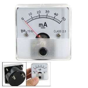   Accuracy DC 0 50mA Analog Panel Meter Ammeter