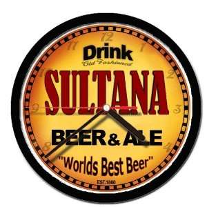  SULTANA beer and ale cerveza wall clock 