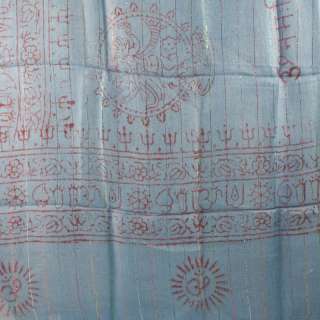 Meditation Shawls Scarves w/ Gold Thread Spiritual Buddha Om Hindu 24 