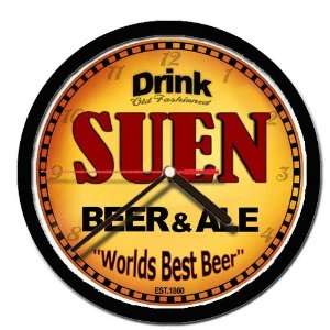  SUEN beer and ale cerveza wall clock 