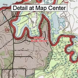  USGS Topographic Quadrangle Map   New Bern, North Carolina 