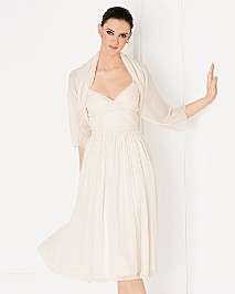 Sutton Studio NWT $199 Ruched Silk Georgette Dress 8P  