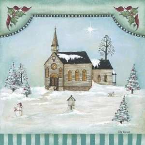  Pat Fischer   Winter Church Canvas