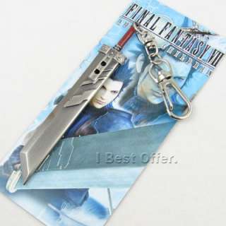 New Final Fantasy FF VII 7 Cloud Strife Buster Sword Weapon Keychain 