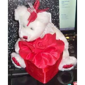  Plush Teddy Bear w./ Heart Gift Box Lrg. NEW Everything 