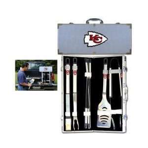  Kansas City Chiefs 8pc. BBQ Set w/Case   NFL Football Fan 