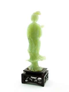 Immortal He Xiangu Chinese Hardstone Figurine  