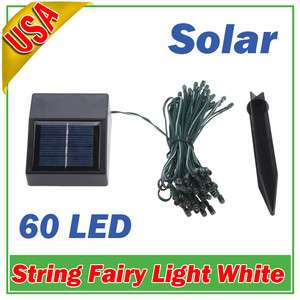 Solar Power 60 LED String Fairy Lights Christmas Party  