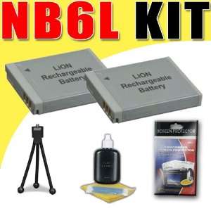  Two NB6L Lithium Ion Replacement Batteries for Canon 