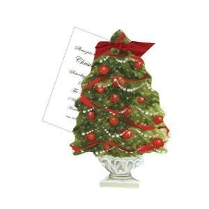  Stevie Streck Designs HW702W Christmas Tree, Red Ribbon 