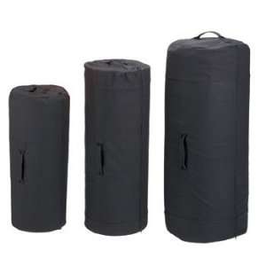  Black Side Zipper Canvas Duffle Bag (21 x 36) Sports 