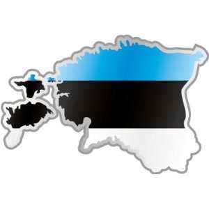  Estonia Eesti Vabariik map flag car bumper sticker decal 5 