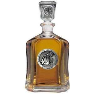   Cougars Capitol Decanter with Pewter Logo