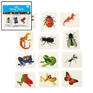  Nature Temporary Tattoos   Insects and Reptiles (6 dz 