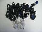 POWER CABLES AND VGA Cables and DVI Connectors lot of 5