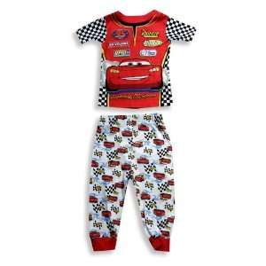 Cars by Disney   Infant Boys Short Sleeve Pajamas, Red, Black (Size 