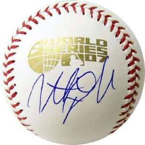  Jonathan Papelbon Autographed Baseball   2007 World Series 
