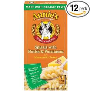 Annies Homegrown Spirals With Butter and Parmesan Macaroni and Cheese 