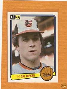 Cal Ripken Jr. 1983 Donruss Card Baltimore Orioles Nrmt  