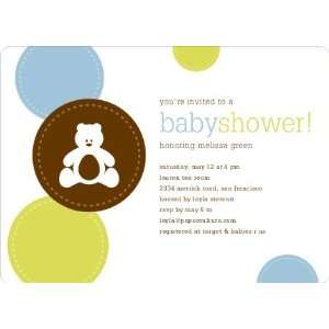    Teddy the Bear Baby Shower Invitations