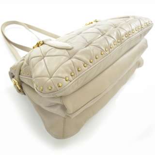 MIU MIU Nappa Leather Shopping Pattina Bag Purse Calce  